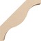 Ekena Millwork 3-inch W x 16-inch D x 16-inch H Funston Rough Cedar Woodgrain TimberThane Knee Brace, Primed BRCUR03X16X16FSTRCPR - alternate 3